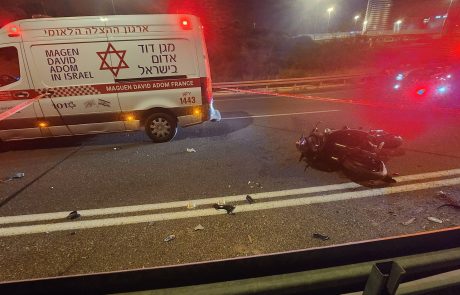 רוכבת אופנוע נפצעה קשה בכביש 531 סמוך לרעננה